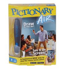 Pictionary Air™ Family Air Drawing Game w/Light-up Pen & Clue Cards ...