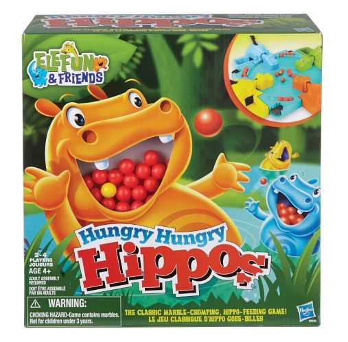 Hasbro Hungry Hungry Hippos Feeding/Marble-Chomping Game For Kids, Ages 4+ Product image