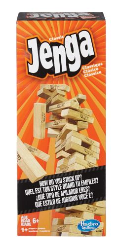 Hasbro Classic Jenga Wood Block Stacking Tower Game, Ages 6+ Product image