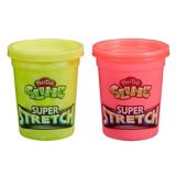 Play-Doh Slime Super Ultra Stretch Compound Pack, Assorted Colours, 8 1/2 oz, 2-pc, Ages 3+ | Play-Dohnull