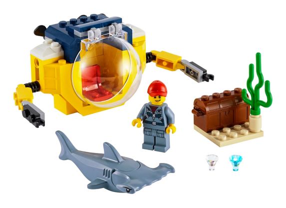 LEGO® City Ocean Mini-Submarine 60263 Underwater Building Toy For Kids, Assorted, Ages 4+ Product image