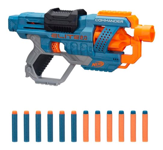 NERF Elite 2.0 Commander RD-6 Blaster With 12 NERF Darts & 6-Dart Rotating Drum, Age 8+ Product image