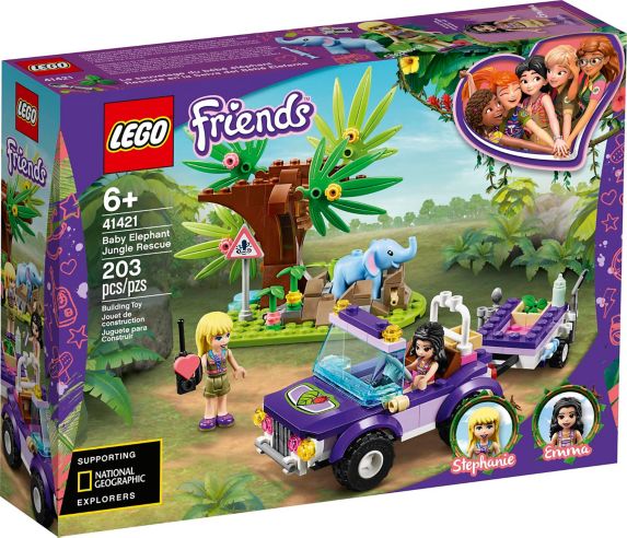 LEGO® Friends Baby Elephant Jungle Rescue 41421 Building Toy Kit For Kids, Ages 6+ Product image