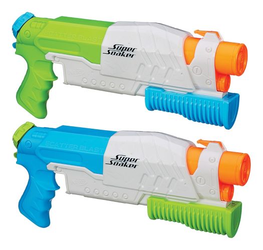 NERF Super Soaker Scatter Blast Water Blaster Set,  Outdoor Summer Water Toy, Age 6+, 2-Pk Product image