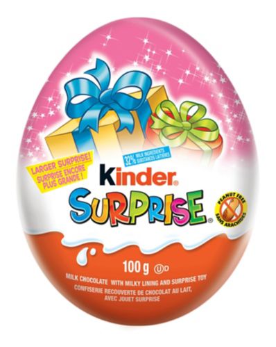 Kinder Uovo Pink Surprise Milk Chocolate & Toy, 100-g Product image