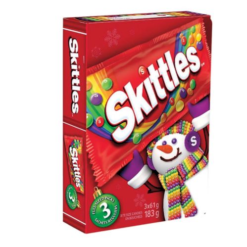 Emballage des Fêtes format standard Skittles, paq. 3 Image de l’article