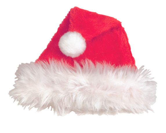 For Living Deluxe Christmas Decoration Santa Hat, One Size, Red, 17-in Product image