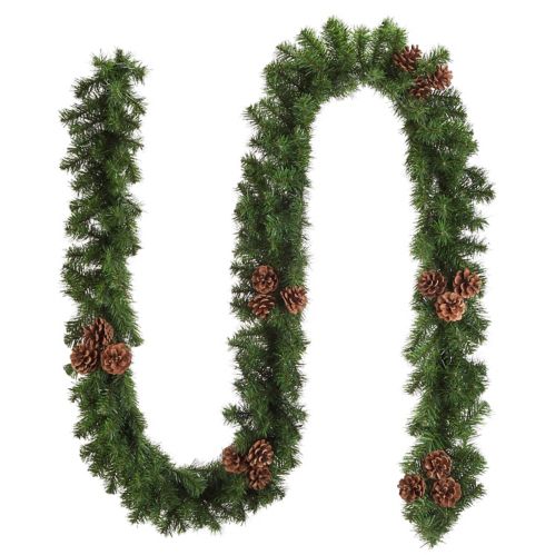For Living Christmas Decoration Artificial Garland with Pine Cone, 9-ft Product image