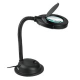 NOMA LED Desk Lamp & Magnifier, Black | NOMAnull