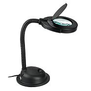NOMA LED Desk Lamp & Magnifier, Black