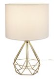 CANVAS Elita Geo Table Lamp, White/Gold | CANVASnull