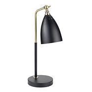 Lampe de table CANVAS Alton, noir/or