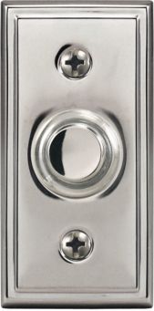 Wired Lighted Door Bell Button Nickel Canadian Tire