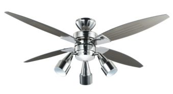 For Living Crossfire Ceiling Fan With Remote 4 Blade 48 In