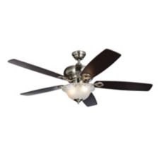 For Living Olympia Brushed Nickel Ceiling Fan 5 Blade 52 In