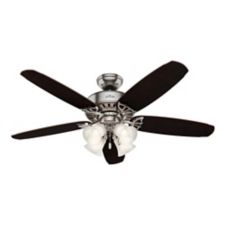 Hunter Allendale Brushed Nickel Ceiling Fan With Remote 5 Blade 52 In