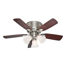 Hunter Low Profile Ceiling Fan Brushed Nickel 5 Blade 42 In