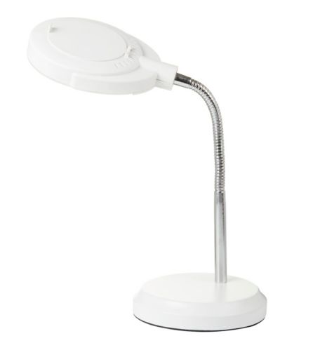 Noma Led Desk Lamp Magnifier White, Desk Lamp With Magnifier Canada