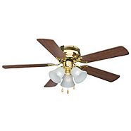 For Living Olympia Brushed Nickel Ceiling Fan 5 Blade 52 In