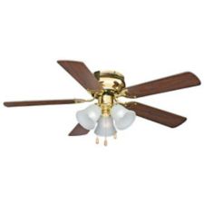 For Living Hugger Flush Mount Ceiling Fan Brass 42 In Canadian