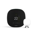 Thermostat intelligent Ecobee avec commande vocale et capteur intelligent, noir | Ecobeenull