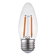 NOMA LED B10 40W Dimmable Warm White Filament Light Bulb, 2-pk