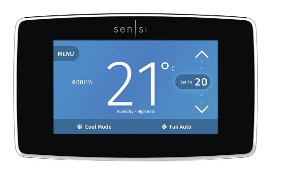 Emerson Sensi Touch Wi-Fi Enabled Smart Thermostat, Black Product image