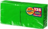 Big Party Pack 2-Ply Lunch Napkins, Festive Green, 125-ct
