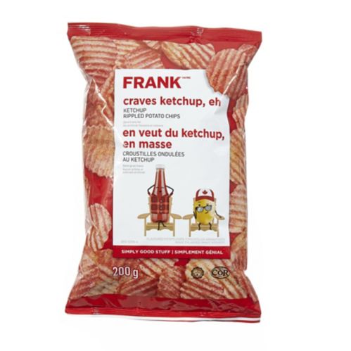 FRANK Ketchup Rippled Potato Chips, 200-g Product image
