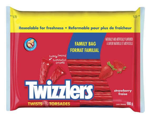 Torsades aux fraises Twizzlers, sac familial, 680 g Image de l’article