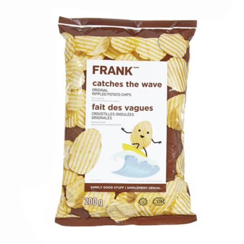 FRANK Original Rippled Potato Chips, 200-g Product image