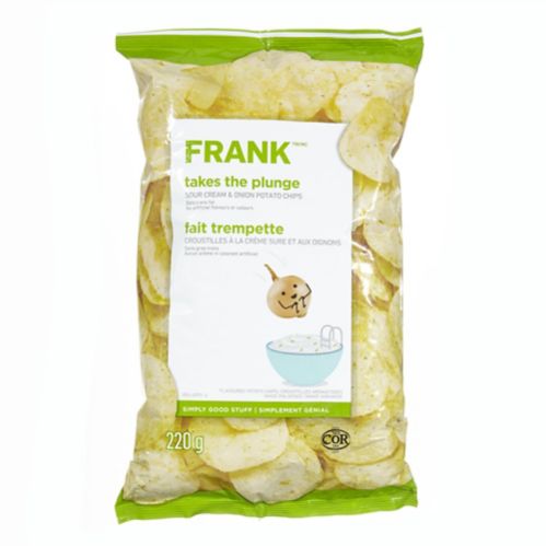 FRANK Sour Cream & Onion Chips, 200-g Product image
