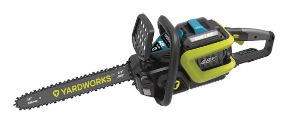 Yardworks 48V Brushless Chainsaw, 5Ah Battery, 16-in Product image