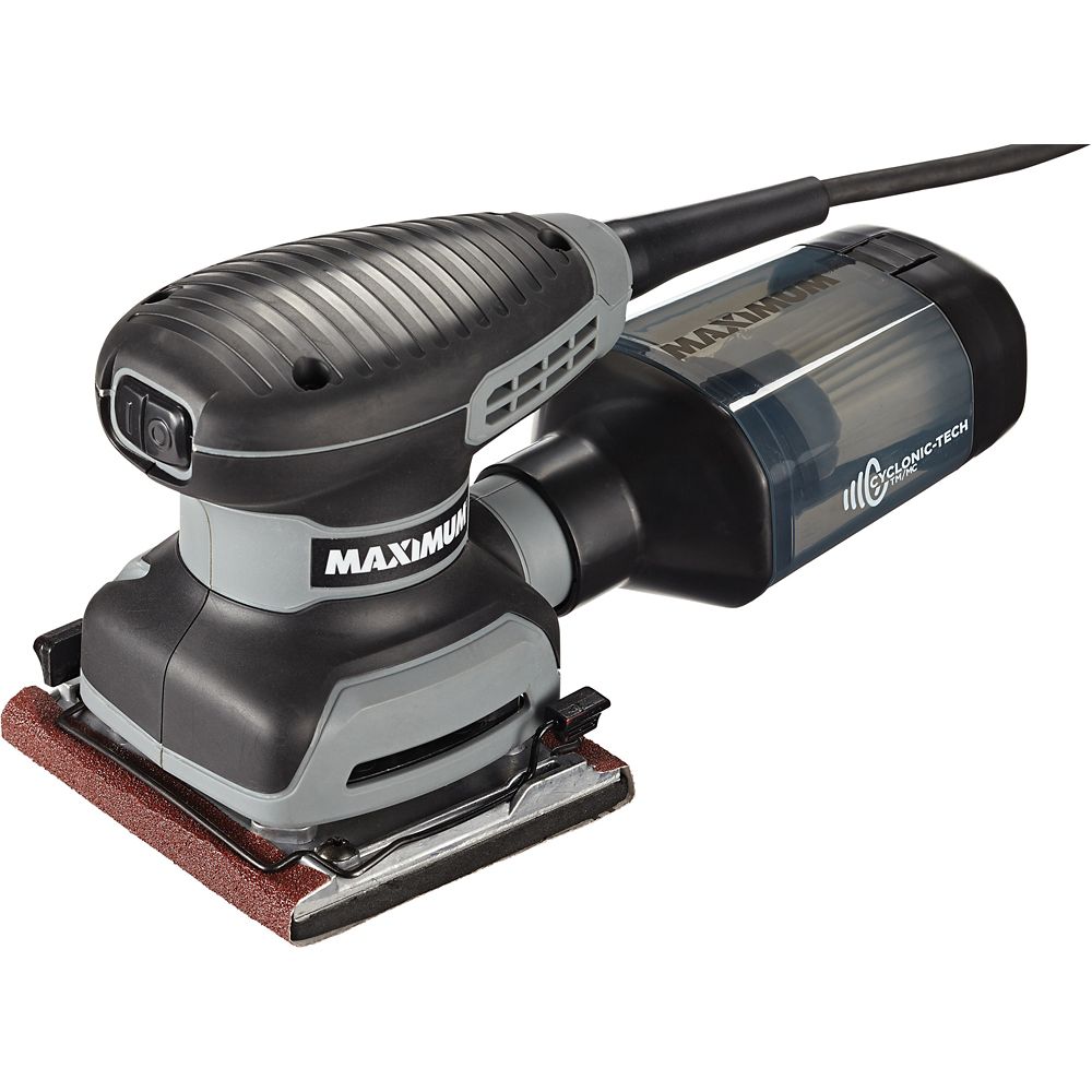 2.4A Sheet Sander with Cyclonic Dust Collection, 1/4-sheet MAXIMUM