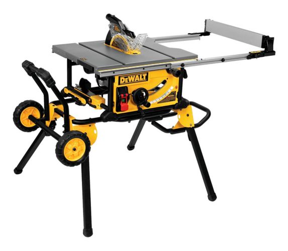 Dewalt Dwe7491rs 10 In Jobsite Table Saw 32 1 2 Rip Capacity With Rolling Stand 15 Amp Canadian Tire