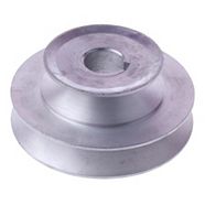 Poulie Double Gorge Fonte 3.5 Pouces - Section Courroie A/4L - Avec Douille 5/8" - Grise