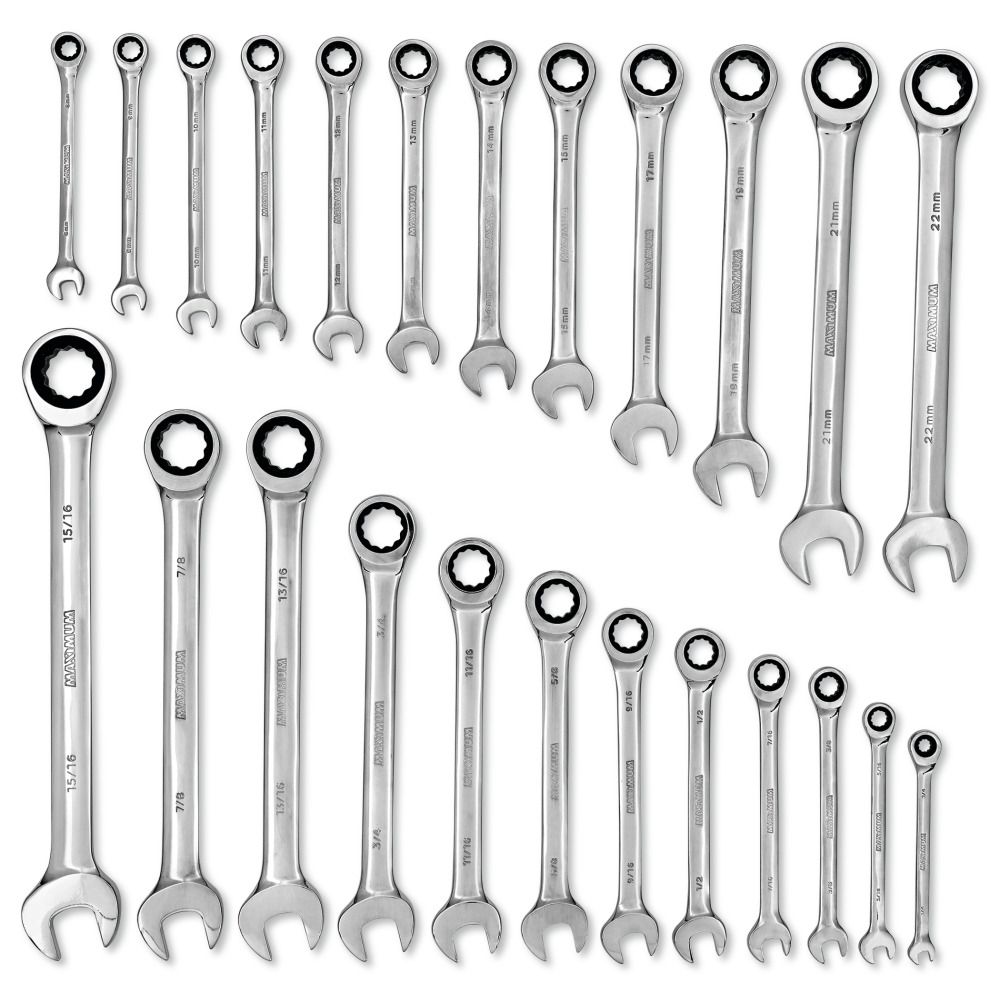 Ratcheting Gearwrench Wrench Set, 24-pc Mastercraft