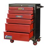 Mastercraft 6-Drawer Cabinet, Black & Red, 26-in | Mastercraftnull