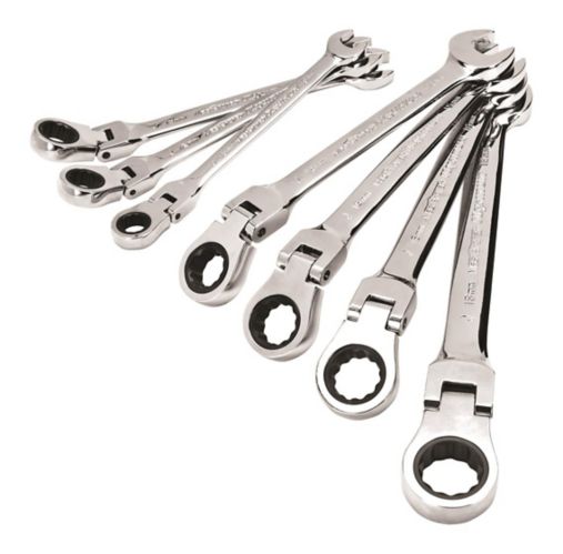 Gearwrench 7 pc standard ratcheting flex head combination wrench set Maximum Flex Head Ratcheting Wrench Set Metric 7 Pc Canadian Tire