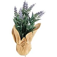 CANVAS Burlap Wrapped Lavender, 13-in