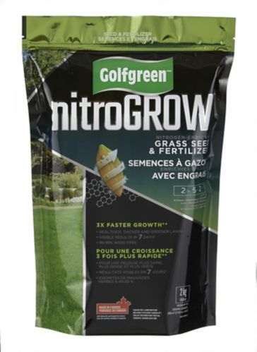 Golfgreen NitroGROW Grass Seed & Fertilizer, 2-5-2, 2-kg Product image