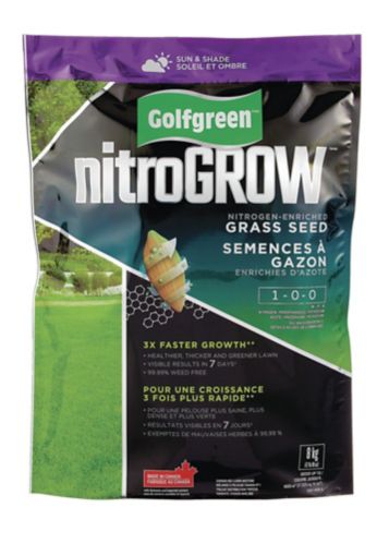 Golfgreen NitroGROW Sun & Shade Grass Seed, 1-0-0, 8-kg Product image