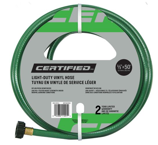 Certified Light Duty Hose 1 2 In X 50, 15 Ft Garden Hose Canadian Tire