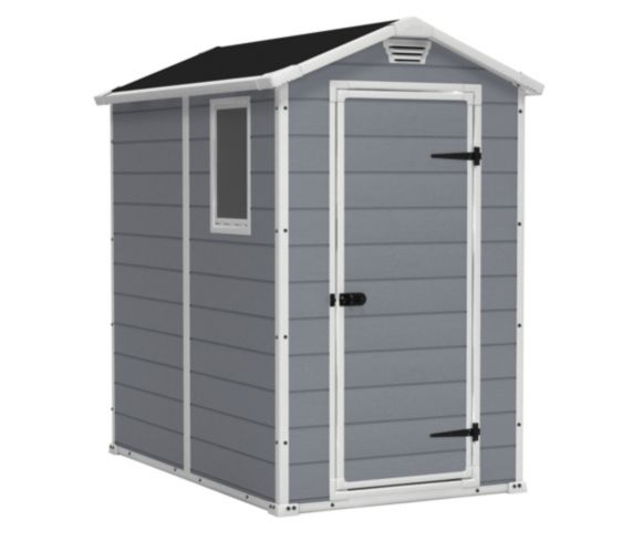 keter manor resin shed, 4 x 6-ft canadian tire