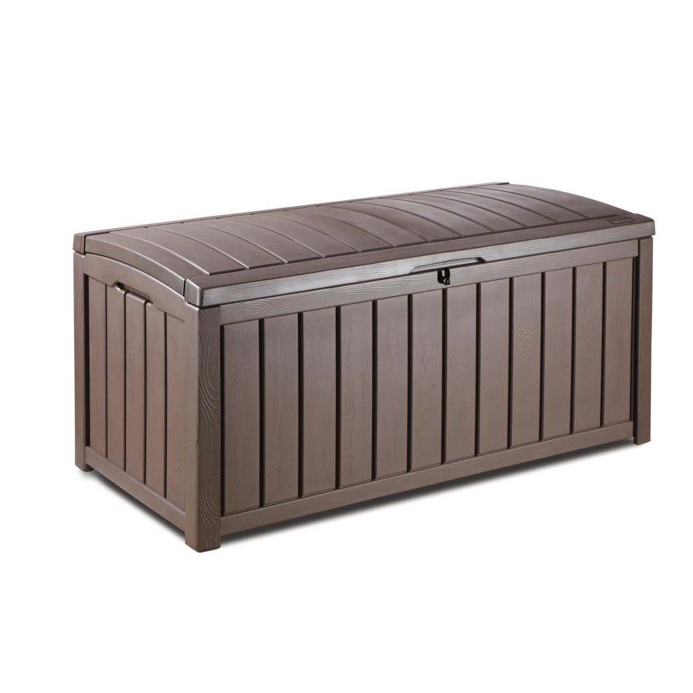 Large Wood-Look Storage Deck Box, 390-L Keter