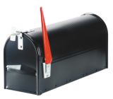 Standard Galvanized Steel Mailbox, Black Canadian Tire