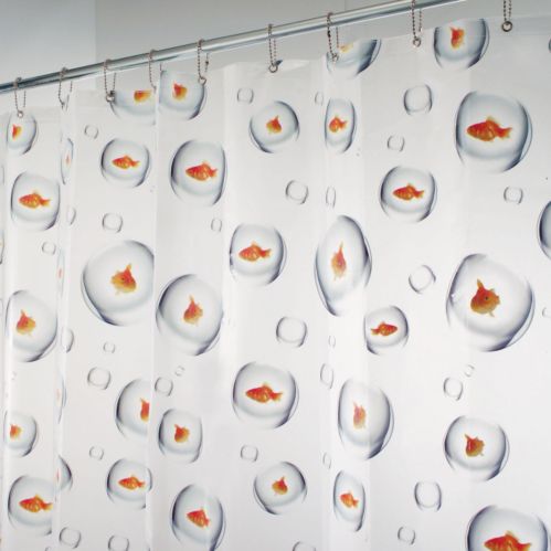 Rideau de douche, poissons et bulles Image de l’article