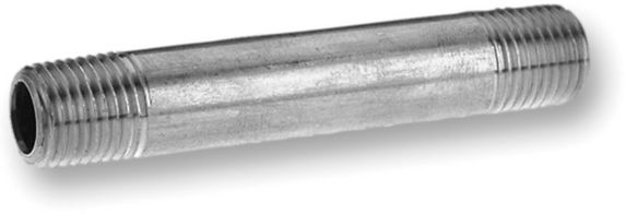 Aqua-Dynamic Galvanized Pipe Nipple, 3/8 x 6-in Product image