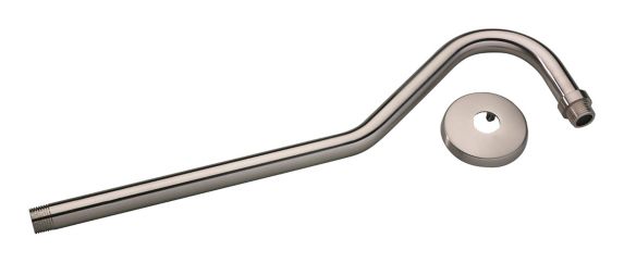 Moen Shower Arm Rainshower with Flange, Brushed Nickle, 17-in Product image
