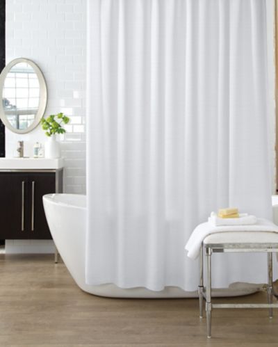 Canvas Waffle Fabric Shower Curtain, Can You Make A Shower Curtain From Fabric
